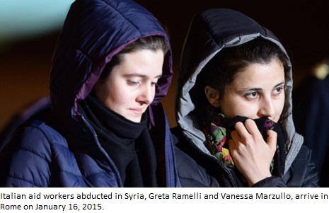 Italian aid workers held hostage in Syria are freed